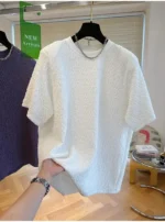 Summer Men T-Shirts Casual Lazy Breathable Quick Drying Short Sleeves Cool Fashion Loose Korean Outdoor High Street Top - Image 18