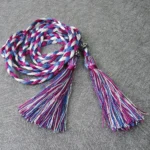 Thin Women Waistband Tassle Bow Dress Tassles Belts Braided Belts Waist Chain Waist Rope - Image 21