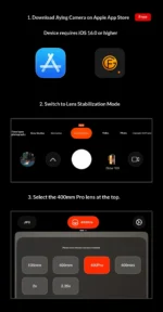 ED Low Dispersion 400mm Telephoto Lens, Fotorgear Pro with 13 Elements & 35mm Prism, No Vignette, IOS Stabilization for Phone - Image 18