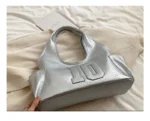 2024 New Women's Tote Bags Trendy Versatile Commuting Large Capacity One Shoulder Bag Summer Casual Solid Color Female Handbags - Image 23