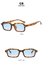 Women's Square Sunglasses 2024 New Sunglasses Fashion Sunglasses Street Photography Sunglasses Trendy Fashion - Image 23