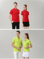 Polo shirt custom printed LOGO pattern lapel 2023 summer business leisure multi-style breathable company group diy embroidery - Image 21