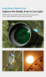 APEXEL Zoom Lens 20x-60x Telephoto Telescope Lenses Universal High Power Tele for Bird-watching Camping iPhone Android Phones - Image 12