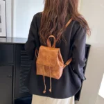 Backpack for Women Fashion Retro Brown Women Shoulder Bags Cute Backpacks Back To School Bags Designer Bags Mochilas De Hombre - Image 4