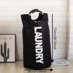 Collapsible Waterproof Clothes Baskets Household Laundry Basket Dirty Fabric Laundry Basket for Bedroom Balcony Laundry Room - Image 7