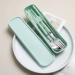 Kitchen Accessories Reusable With Box Tableware Portable Stainless Steel Spoon Fork Chopsticks Set Dinnerware Cutlery Set - Image 16