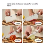High-Quality Kitchen Knives Set | Professional Chef's Knives for Household Cutting | Durable and Sharp Cooking Knives - Image 4