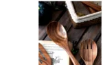 Wooden Kitchenware Cooking Shovels Spoon Colander Kitchen Utensils Set Household Cutlery Rack Teak Natural Wood Cookware - Image 12