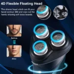 Electric Shaver for Men Facial Beard Hair Remover Chest Nose Hair Trimmer Rechargeable Portable Multifunctional Electric Razor - Image 11