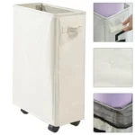 Foldable Laundry Baskets 42L Freestanding Narrow Corner Bin with Handle Dirty Clothes Storage for Washing Toys Clothes Towels - Image 10