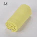 Sparsil Women Summer Soft Retro Tassels Solid Color 180x90 Shawls Female Thin Wraps Hijab Beach Holiday Scarf - Image 17