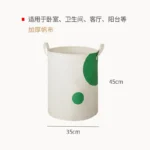 Foldable Fabric Laundry Basket Home Use Dirty Clothes Hamper Toy Storage Basket Wash Tub Bedroom Utility Storage Basket - Image 20
