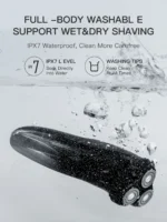 ENCHEN Electric Shaver 3D Blackstone 3 IPX7 Waterproof Razor Wet And Dry Dual Use Face Beard Battery Digital Display For Men - Image 11