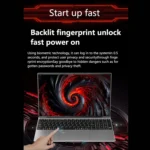 15.6 Inch Laptop Intel Core I9 10980HK Windows 11 Pro 32GB DDR4 M.2 2TB SSD Ultrabook Computer Fingerprint Unlock WIFI Fast - Image 2