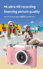 Digital Camera，2.4-inch HD rotating screen，4K video recording，800mAh battery capacity，48 megapixels，Beauty function，Autofocus - Image 6