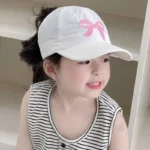 Children's summer hats, thin, quick-drying, sunshade baseball caps, half-air top caps, baby duck tongue baseball caps - Image 5