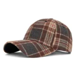 Hats for Men and Women New Classic Plaid Baseball Cap for Autumn and Winter Hard-Brimmed Face-Slimming Duckbill Cap Sun Hat - Image 26