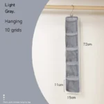 5/10 Pockets Underwear Socks Hanging Organizers Behind Door Storage Wardrobe Hanging Storage Bag Closet Organizer - Image 12