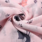 Fashion Cat Footprint Printing Woman Scarf Cotton Scarves Outdoors Relaxation Neckerchief Shawl Keep Warm To Prevent The Wind - Image 6
