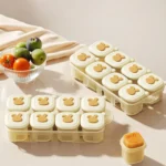 Baby Food Storage Containers Freezer Trays Food Storage Child Broth Container Cooked Food Ice Cubes Trays Freezer Compartments - Image 4