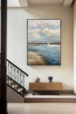 Colorful Textured Wall Art Abstract Handmade Painting On Canvas Large Wall Decor Room Decoration For Living Room Bedroom Picture - Image 7