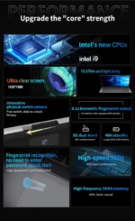 2026 15.6' Ultra Slim Laptop Intel Core I9-9900 16GB RAM 1/2TB SSD Windows 11 Fingerprint Unlock Office Game Backlight Laptop - Image 8