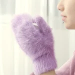 Gloves women's winter cute plush warm riding gloves women gloves womens gloves women winter gloves winter gloves women - Image 14