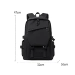 Simple solid color backpack,  travel backpack, plenty of storage space, very suitable for commuting, school, work and going out. - Image 2