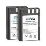 2400mAh EN EL9 EN EL9A EN-EL9 EL9A ENEL9 Batteries + LED Charger MH-23 for Nikon D40 D40X D60 D3000 D5000 Digital Camera battery - Image 2