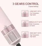 Hair dryer brush detachable 5-in-1 styling and drying system for quick drying, curl smoothing and styling, straightening brush - Image 2
