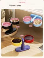 Pet supplies: Cat bowls/water bowls, dog bowls, tip-over resistant pet bowls, height adjustable. - Image 18
