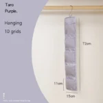 5/10 Pockets Underwear Socks Hanging Organizers Behind Door Storage Wardrobe Hanging Storage Bag Closet Organizer - Image 13