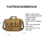 Portable Tactical Messenger Bag Big Capacity Outdoor Laptop Bags Shoulder Bag Camping Hiking Bandbag - Image 6