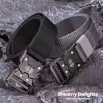 Genuine Tactical Belt Men's Buckle Quick Release Nylon Canvas Military Belt Casual Outdoor Sport Training Braided Waist Belt - Image 4