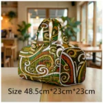 Quilted Tote Bag Men Women Large Hobo Purse Boho Chic Shoulder Bag Unique Paisley Print Beach Bag Spacious Travel Tote Handbag - Image 7