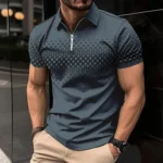 Summer T Shirts for Men 2026 Short Sleeve Men's Clothing Collar 3D Printing Plain Shirt Striped Polo Tees Fashion Pullover Tops - Image 30