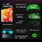 16" Gaming Laptop intel Core i7-6700HQ GTX 1060 6GB IPS 1920*1200 Notebook PC Gamer 16GB 32GB  256GB-2TB SSD Windows 11 Pro - Image 2