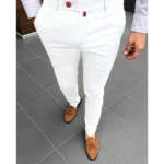 New Men's Fashion Casual Trousers Daily Office Business Formal Pants Solid Slim Pencil Pants Men Versatile Pants for Four Season - Image 7