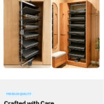 Rotating Shoe Rack New Stainless Steel Multi-Layer Built-In Ultra-Thin 90 Degree Side Mount Large Capacity For Home Organizer - Image 16