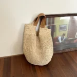 Handmade Woven Beach Bags for Women Handbag Large Capacity Travel Shoulder Bag Bohemian Straw Bag Vacation Shopper Tote Clutch - Image 5