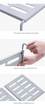 ABS Shoe Rack Extensible Shoe Hanger Storage Space Saving Shelf Telescopic Storage Rack Household Kitchen Cabinet Organizer - Image 19