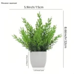 Artificial Potted Plants With Lifelike Foliage And No Maintenance Perfect For Home Office Bathroom Desktop Shelf Decor - Image 9