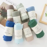 Fancy Fine Pleated Rayon Cotton Scarves Micro Crinkle Soft Cotton Long Shawl Factory Hemming Cheap Price Hijab - Image 4
