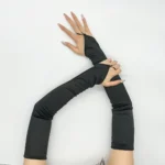 Ladies' Gloves, Long Hook-Finger Tinted Gloves, Ball Gloves, Bride's Wedding Dress Gloves, Sun-Protective Fashion Gloves C101 - Image 35