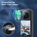 Accessories Set for Insta360 X3 X4 X5 Lens Guard Screen Protector Storage Bag Silicone Case Lens Cap Protective Frame Insta 360 - Image 2
