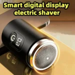 Electric Shaver: Rechargeable, Washable, Car-Ready Compact Razor for Men with Digital Display & Long Battery Life