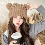 Fashionable And Cute Hat with Cat Ears for Women, Perfect for Autumn And Winter to Keep Warm - Image 5