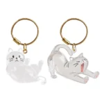 Cat Hair Storage Box Cat Accessories Cute Cat Supplies Clear Cat Fur Keychain Pet Gifts Cat Memorial Gifts Keychains - Image 6