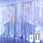 Christmas Lights LED Fairy String Curtain Lights 8 Mode Remote USB Festoon Christmas Decor For Home Holiday New Year Lamp - Image 3