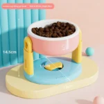 Pet supplies: Cat bowls/water bowls, dog bowls, tip-over resistant pet bowls, height adjustable. - Image 5